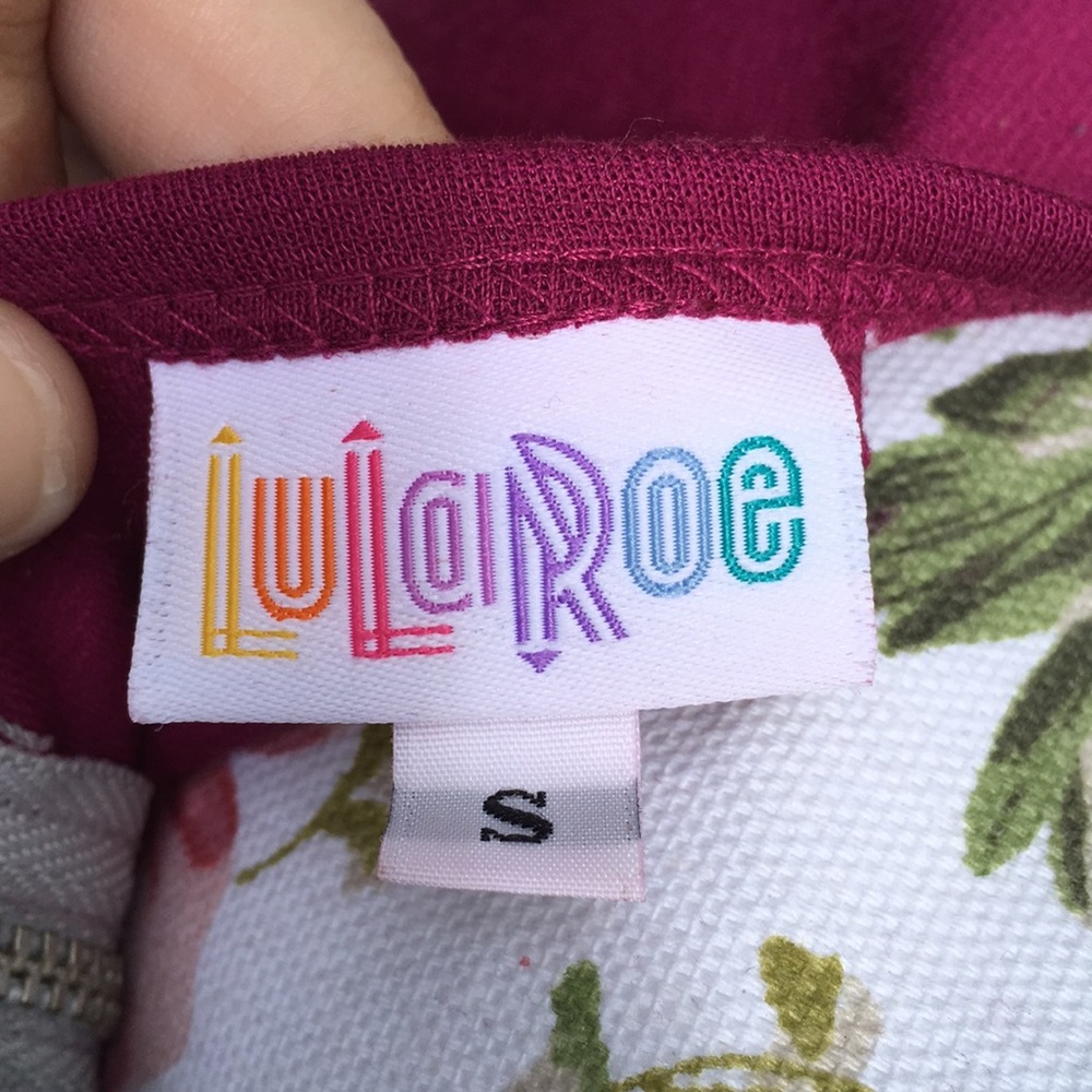 🌸HP🌸Magenta/Berry/ Burgundy Lularoe Amelia Dress - Picture 6 of 7